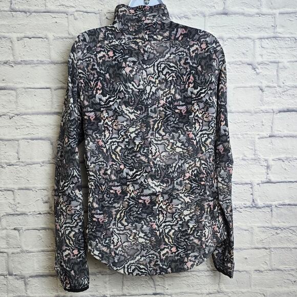 Athleta Lightweight Run With It Jacket Women Size Small Kinetic Abstract Pattern - Picture 2 of 16